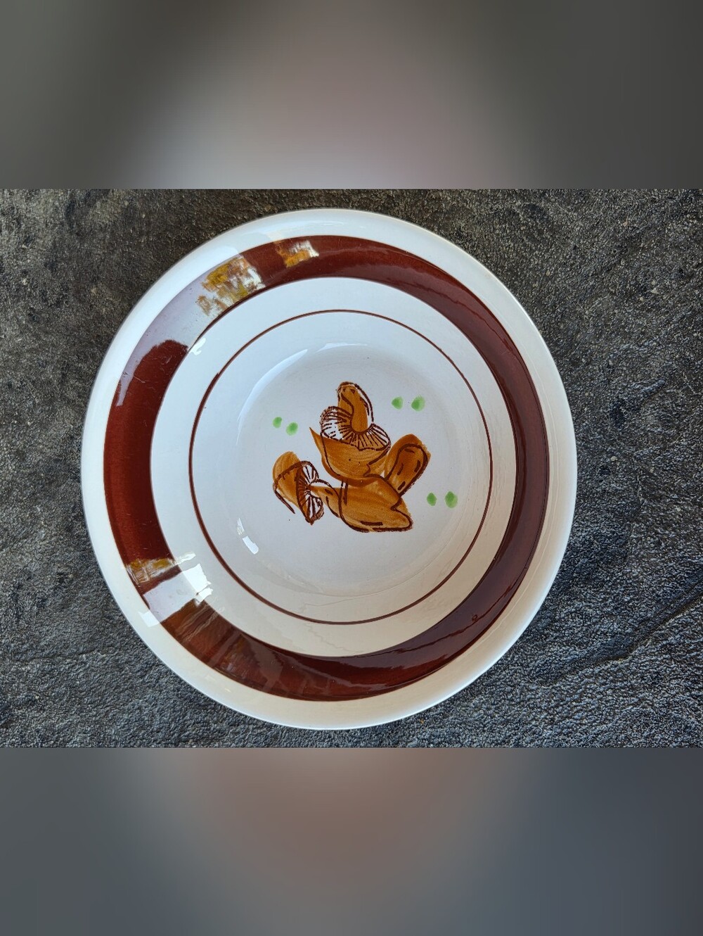 Vintage Hankook 1970s Mushroom Vegetable Dish